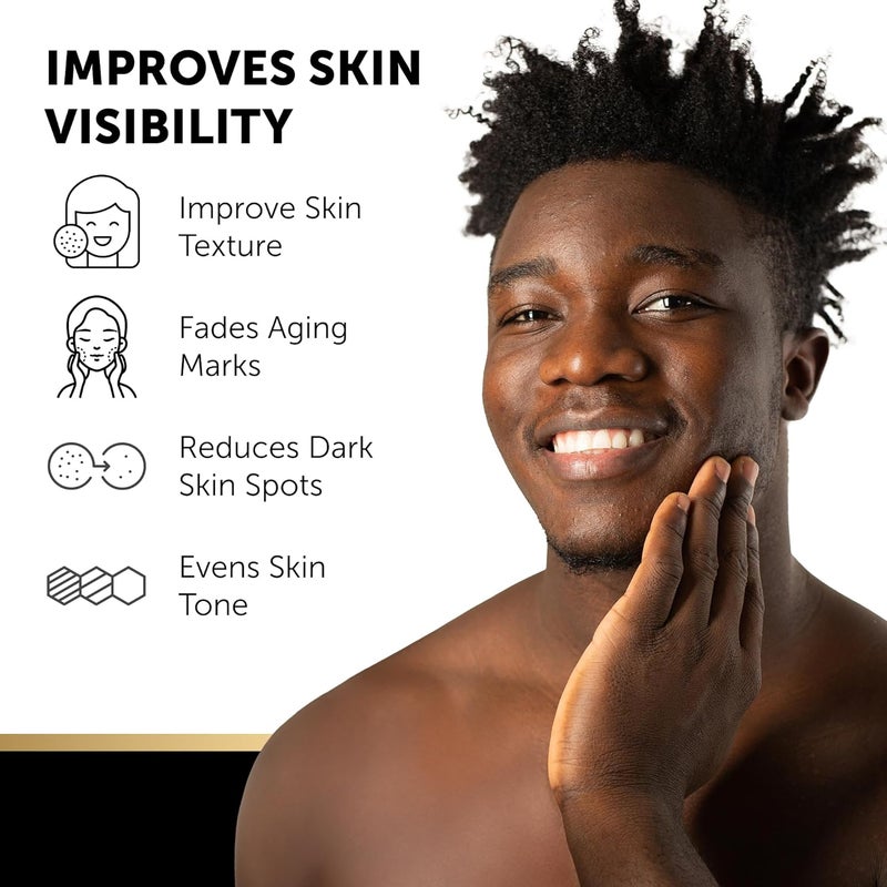 VALITIC 2 Pack Kojic Acid Vitamin C & Retinol Soap Bars for Dark Spot Bundle with 2 Black Exfoliating Gloves for Body Scrubs - Image 4